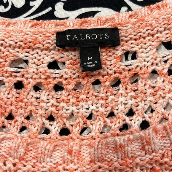 TALBOTS peach, lightweight sweater - Picture 6 of 9